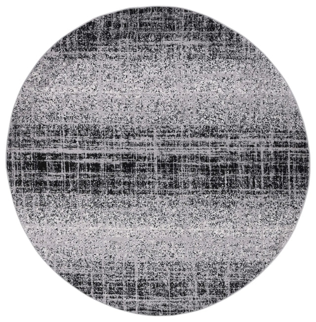 Safavieh Adirondack 6'-0" x 6'-0" Rug in Silver / Black