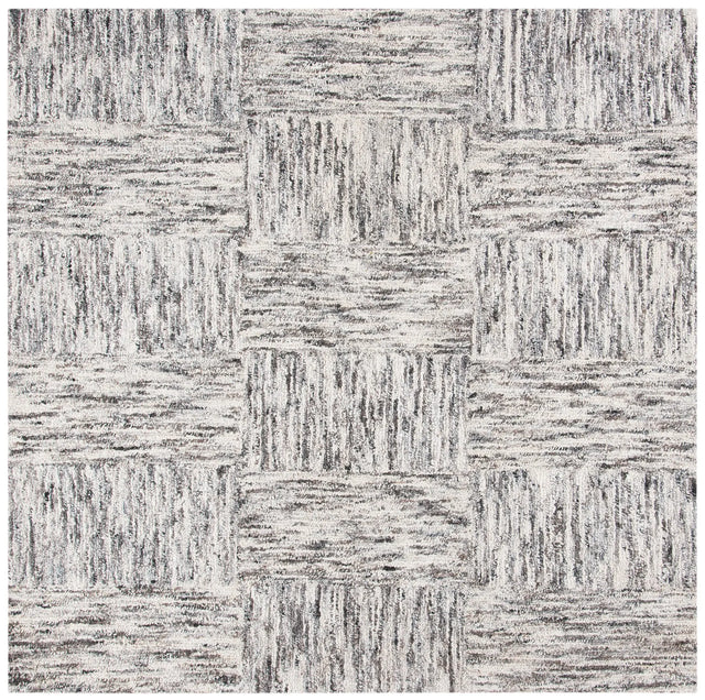 Safavieh Abstract 6'-0" x 6'-0" Rug in Ivory / Charcoal