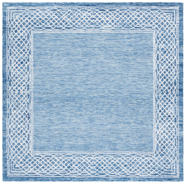 Safavieh Ebony 6'-0" x 6'-0" Rug in Blue / Ivory