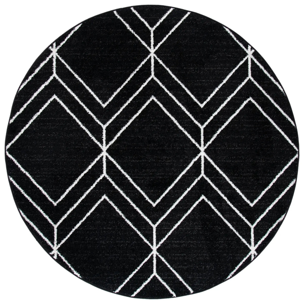 Safavieh Adirondack 6'-0" x 6'-0" Rug in Black / Ivory