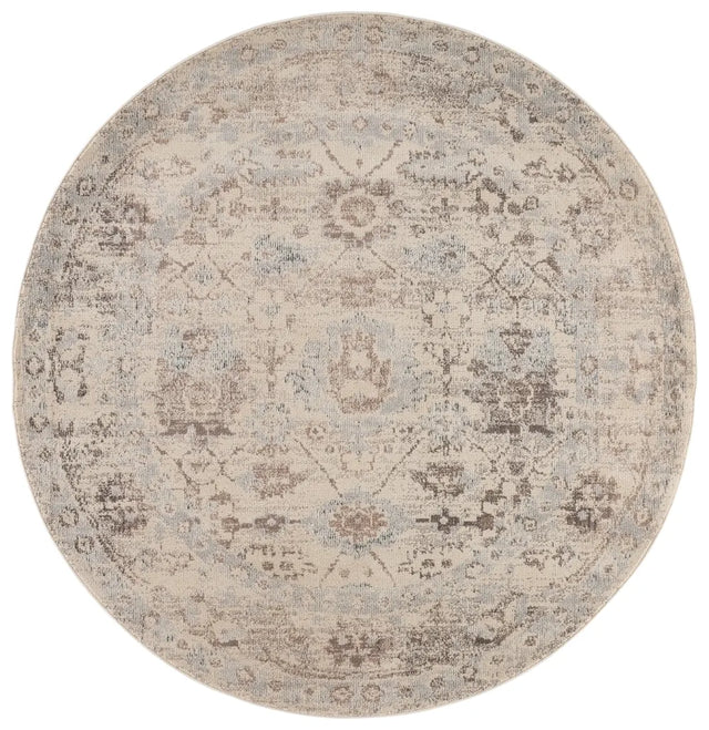 Safavieh Madison 6'-7" x 6'-7" Rug in Ivory / Beige Grey