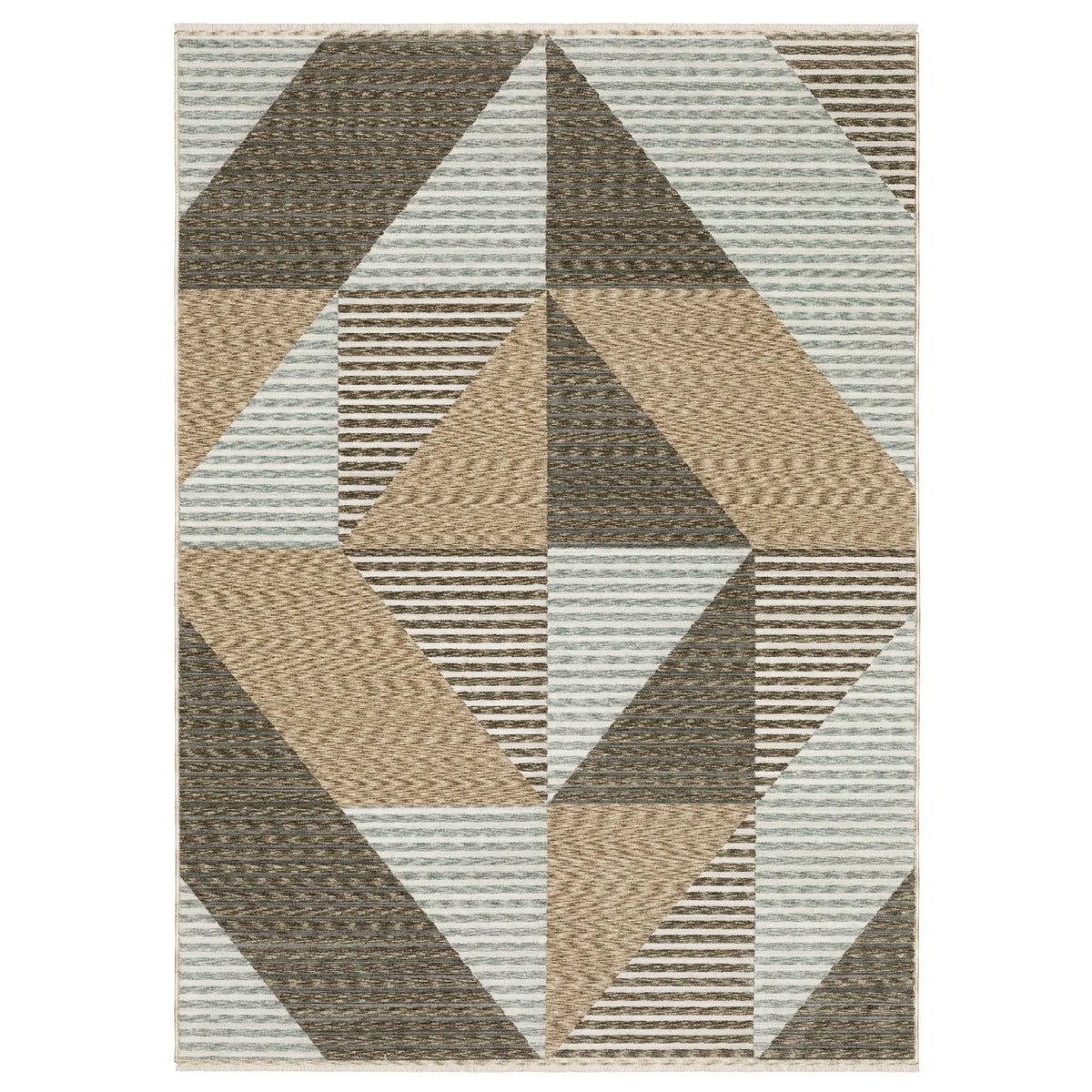 Oriental Weavers Sphinx ECHO ECH04 Beige Geometric Rugs - main flat