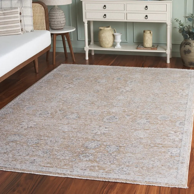 Safavieh Romance 300 5'-3" x 7'-6" Rug in Beige / Ivory