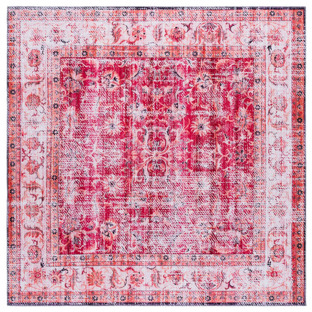 Safavieh Arizona 6'-0" x 6'-0" Rug in Red / Beige
