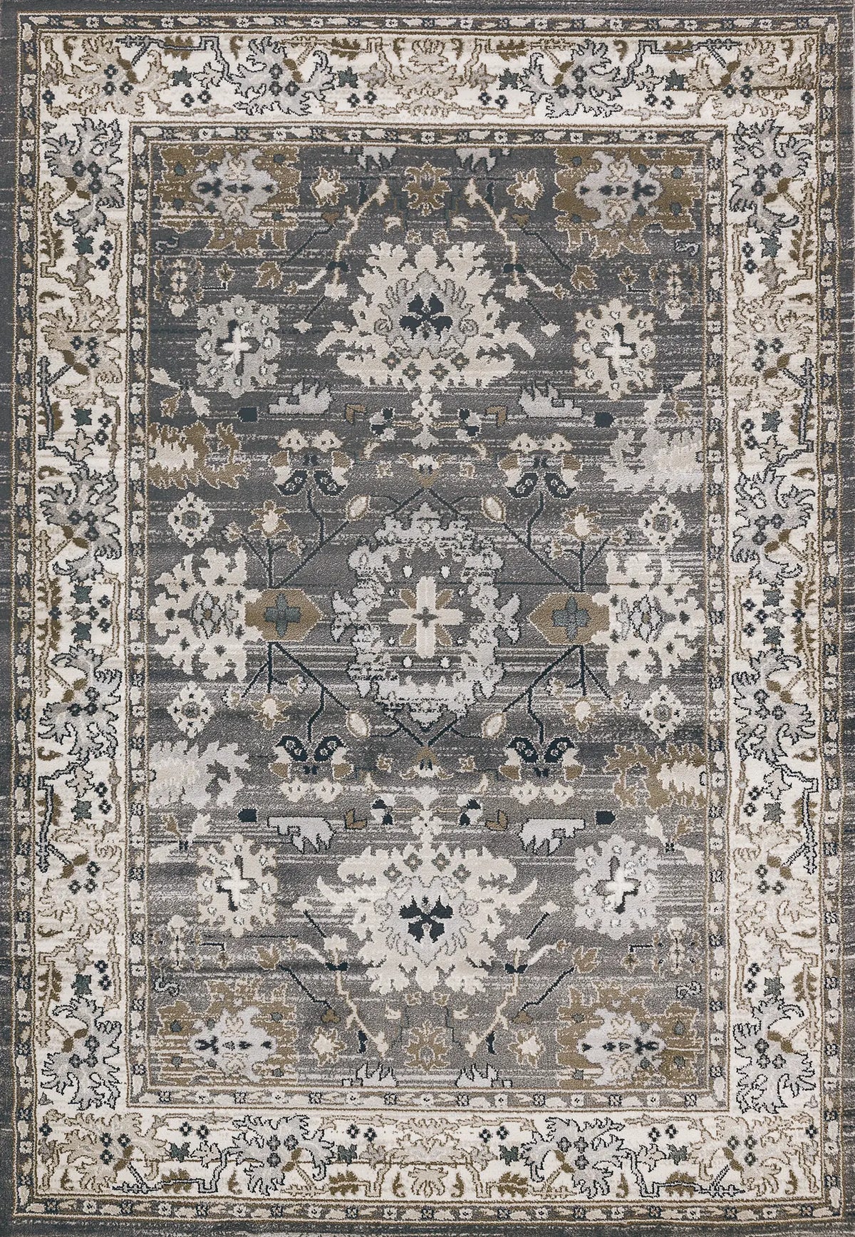 Dynamic Rugs Yazd 8531 Grey / Ivory Rugs - Rectangular