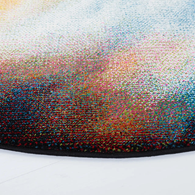 Safavieh Galaxy 6'-7" x 6'-7" Rug in Orange / Multi