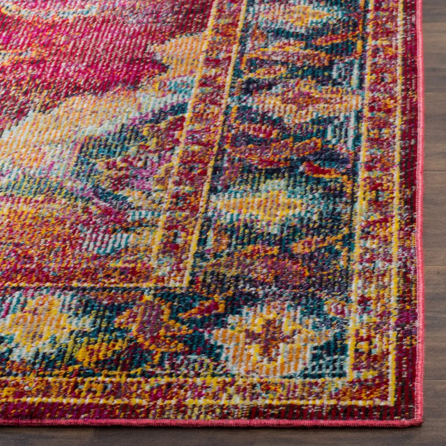 Safavieh Crystal 4'-0" x 6'-0" Rug in Ruby / Navy