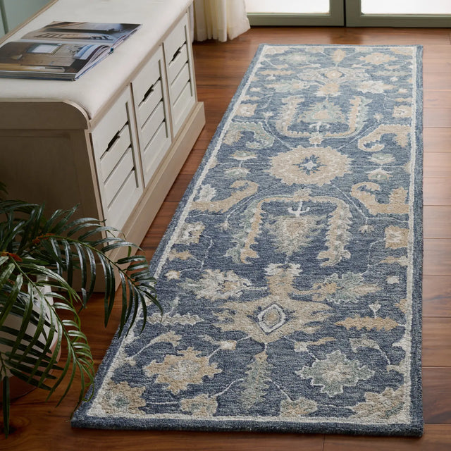 Safavieh Metro 2'-3" x 8'-0" Rug in Blue / Grey