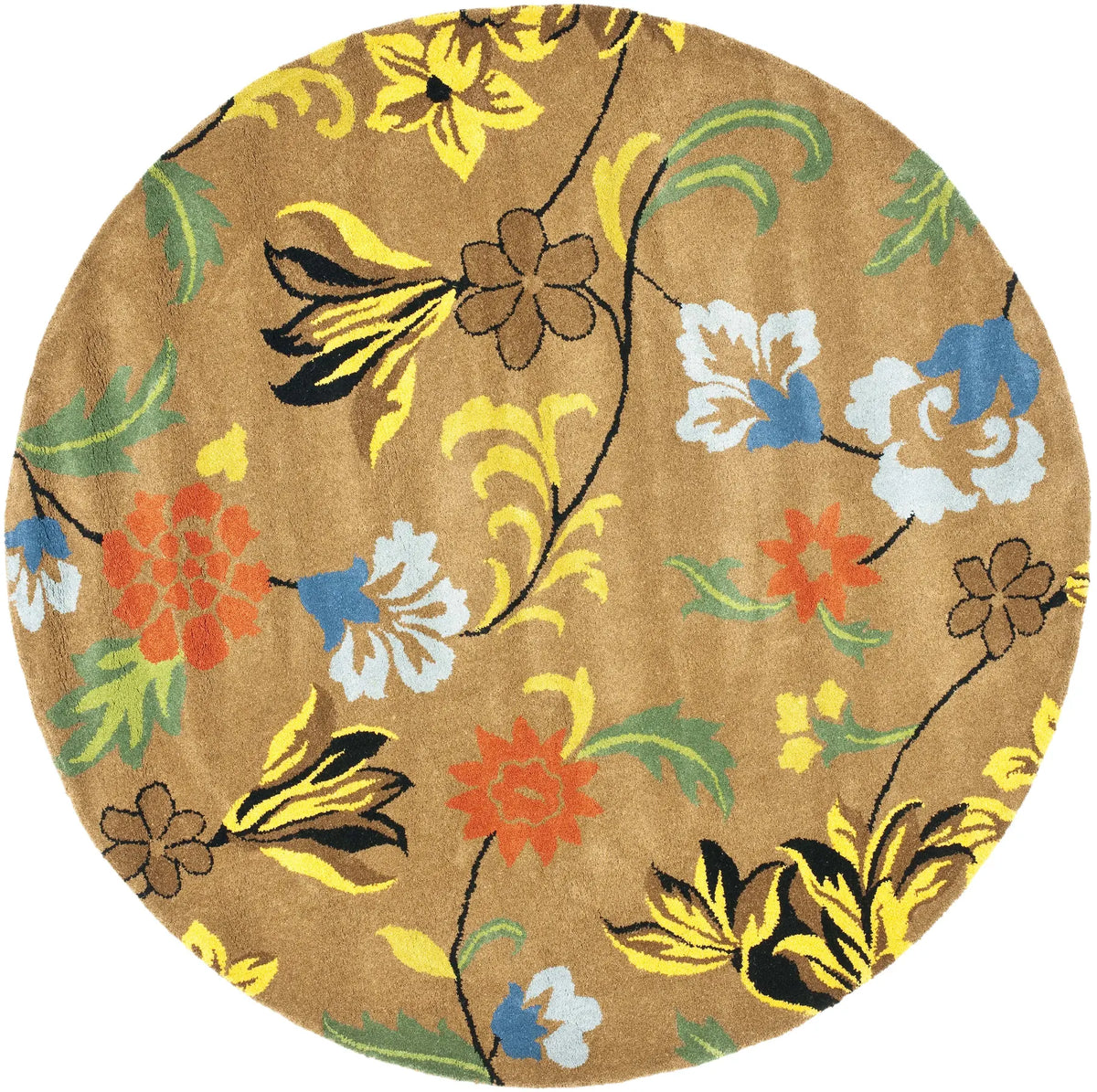 Safavieh Soho 6'-0" x 6'-0" Rug in Brown / Multi