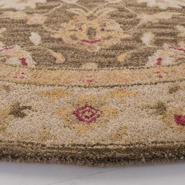 Safavieh Antiquity 6'-0" x 6'-0" Rug in Olive Grey / Beige