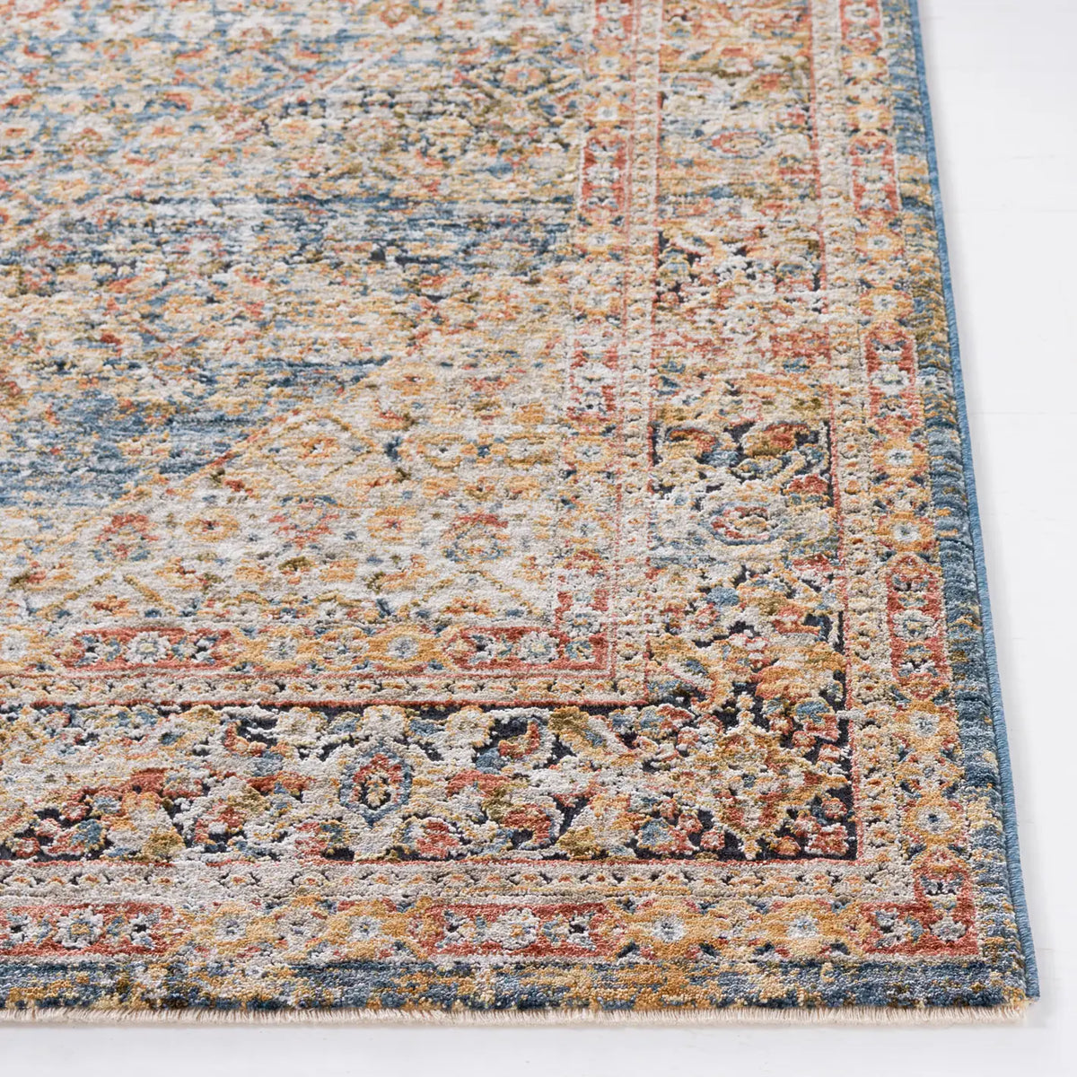 Safavieh Silverado 4'-0" x 6'-0" Rug in Blue / Rust