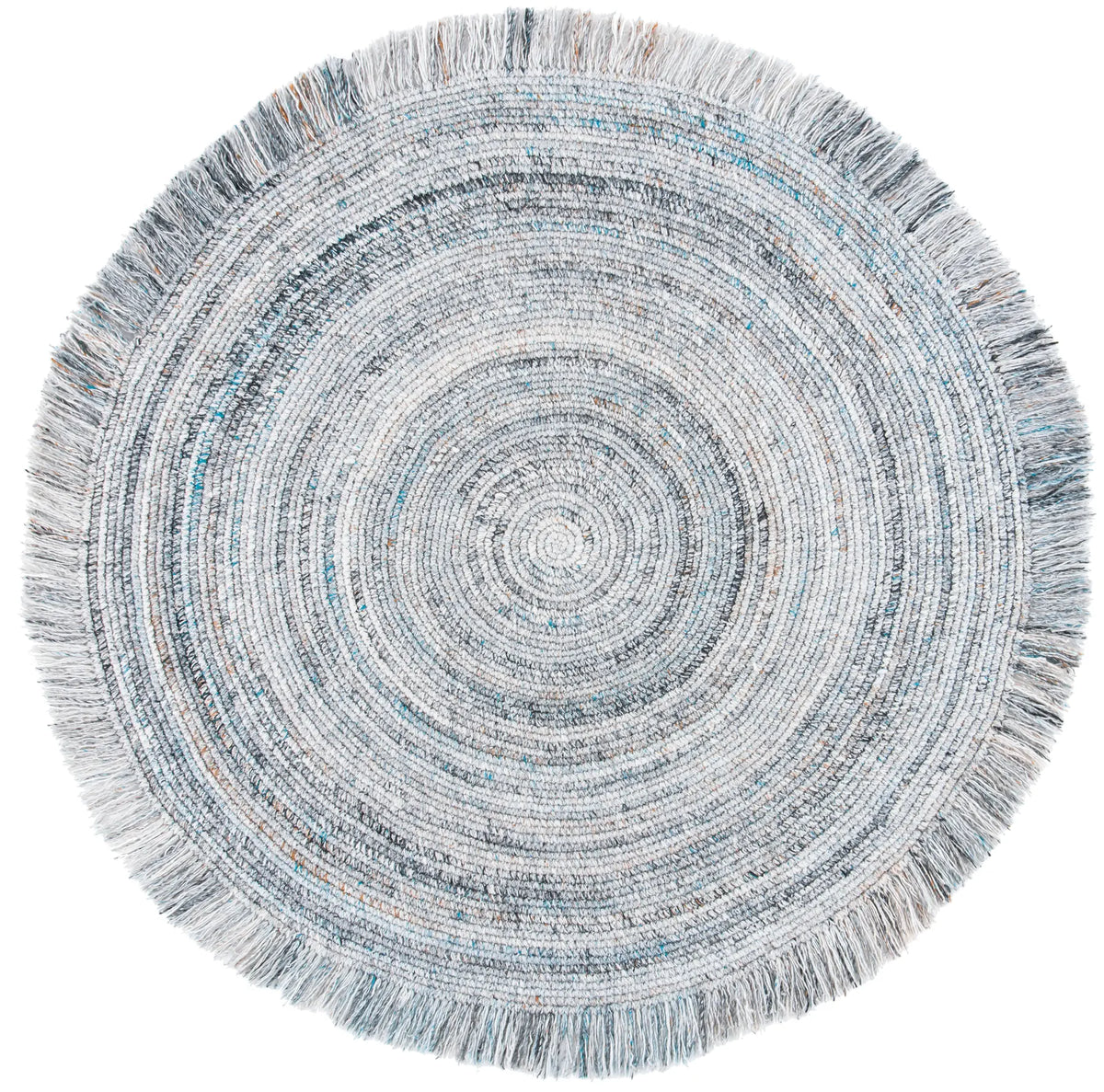 Safavieh Braided 5'-0" x 5'-0" Rug in Grey / Blue