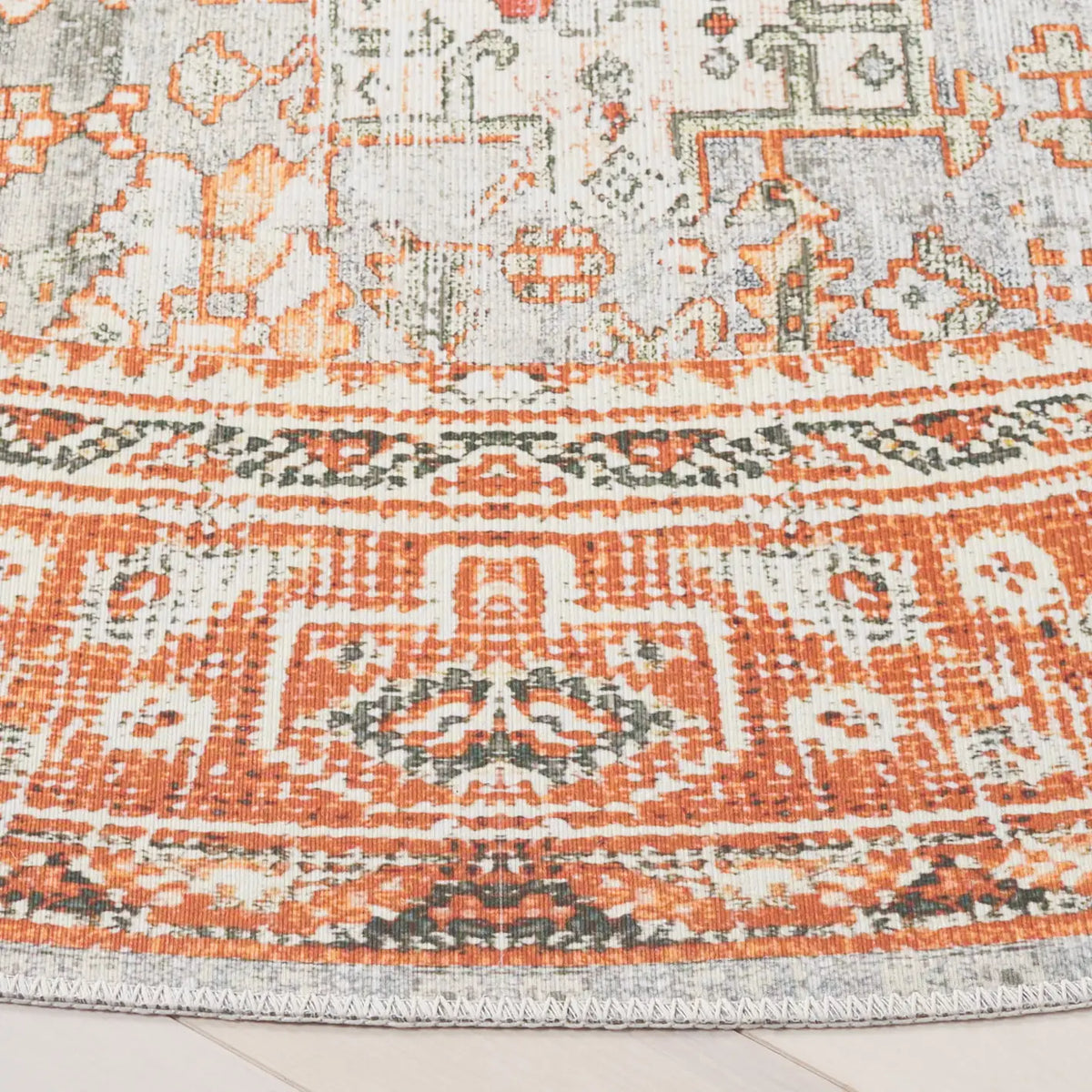 Safavieh Arizona 6'-0" x 6'-0" Rug in Rust / Sage