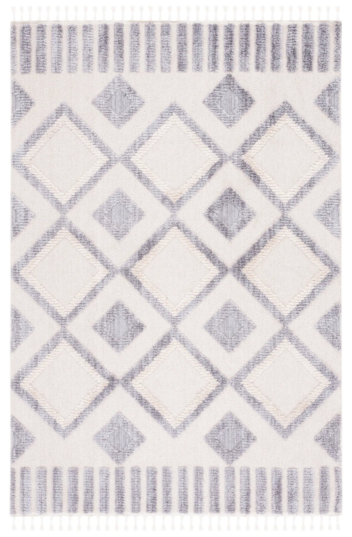 Safavieh Marrakesh 4'-0" x 6'-0" Rug in Ivory / Grey