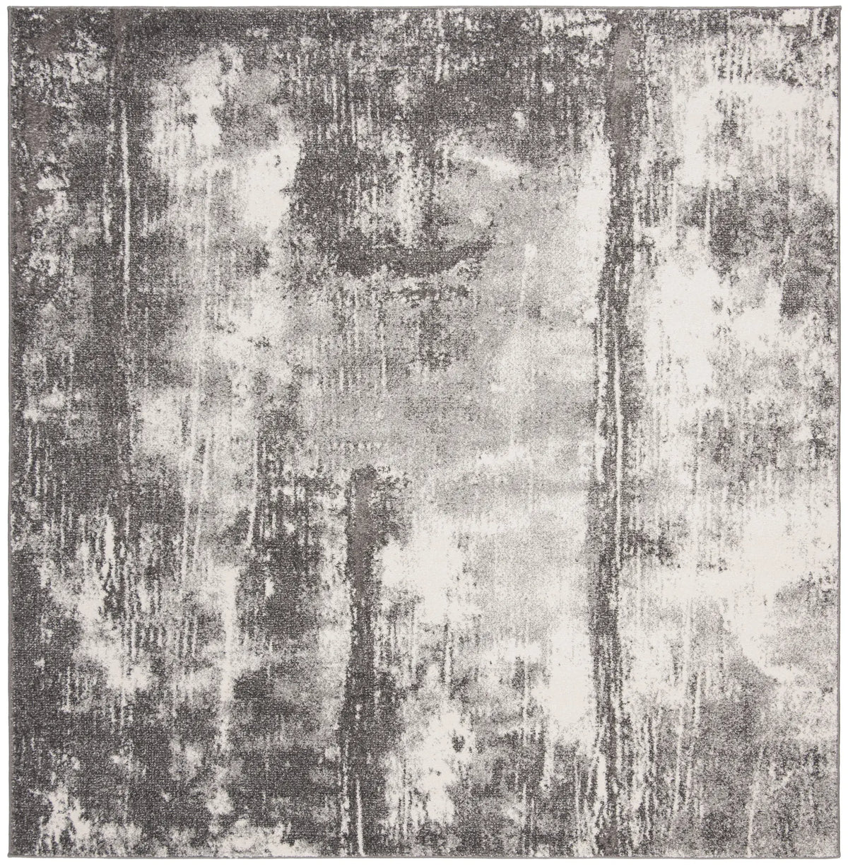 Safavieh Spirit 100 6'-7" x 6'-7" Rug in Dark Grey / Ivory