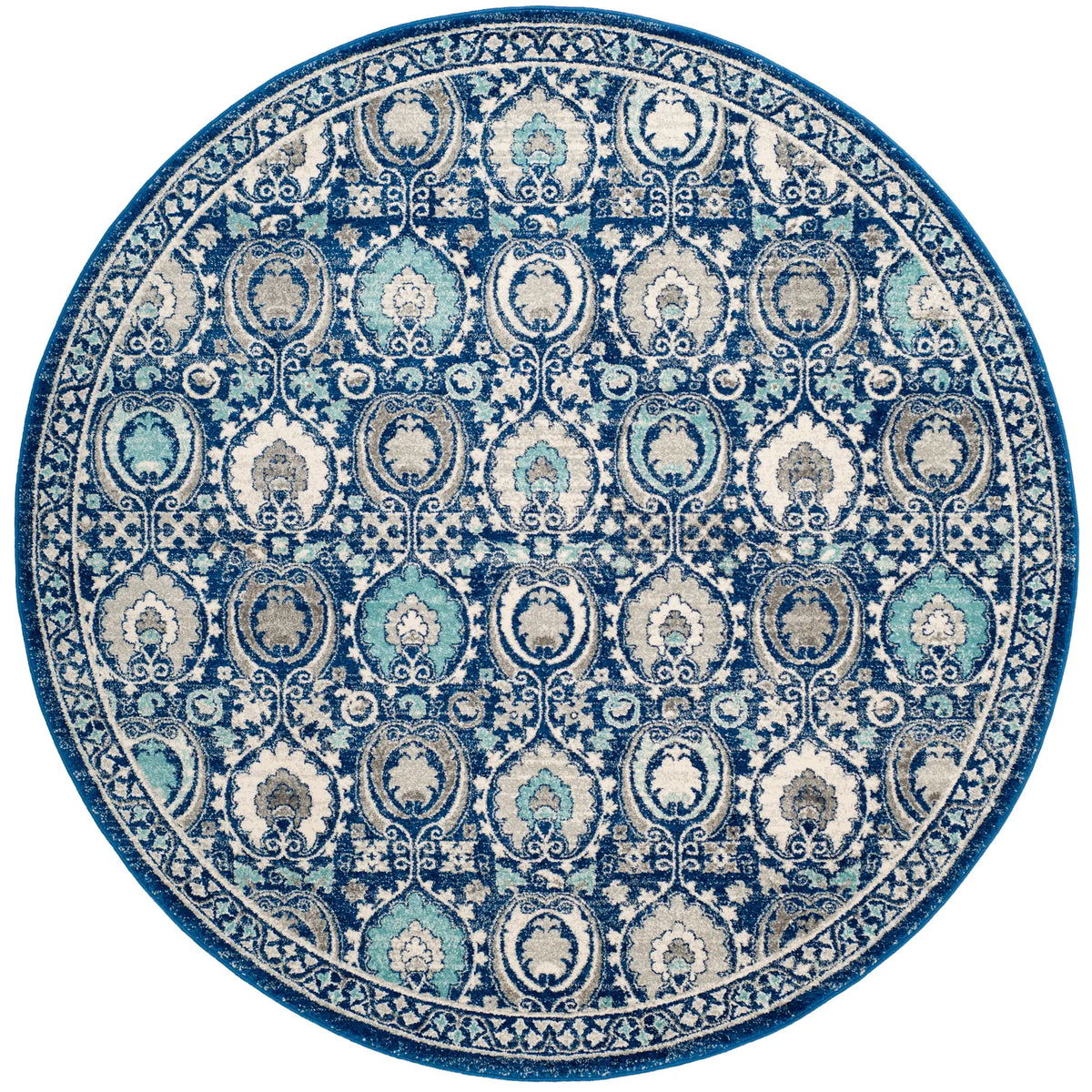 Safavieh Evoke 6'-7" x 6'-7" Rug in Blue / Ivory