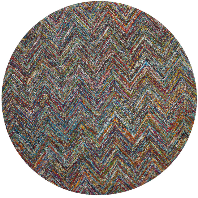 Safavieh Nantucket 6'-0" x 6'-0" Rug in Blue / Multi