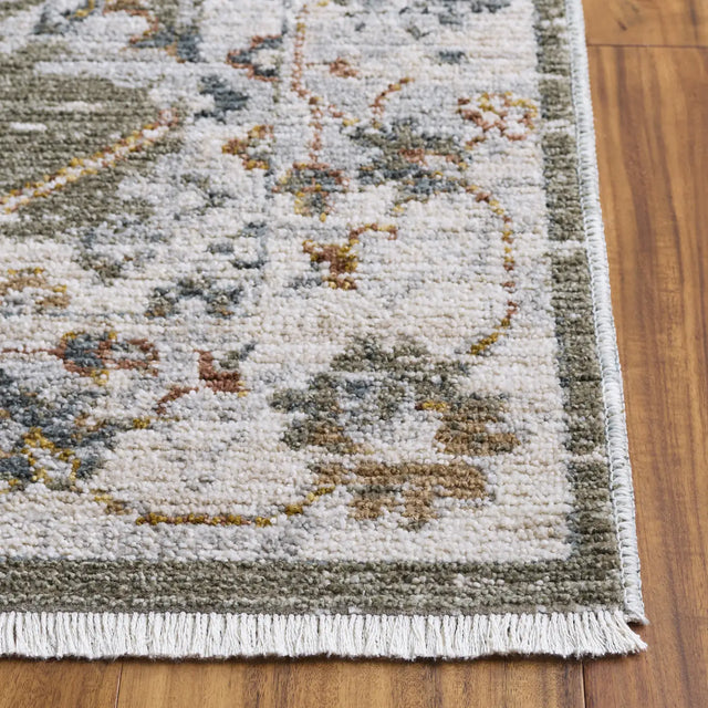 Safavieh Vintage Rosewood 4'-0" x 6'-0" Rug in Green / Ivory Rust