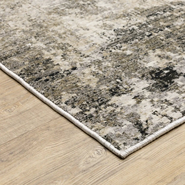Oriental Weavers Sphinx Nebulous 002X9 Beige/ Grey Rugs - corner detail