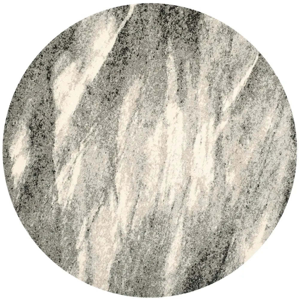 Safavieh Retro 6'-0" x 6'-0" Rug in Grey / Ivory