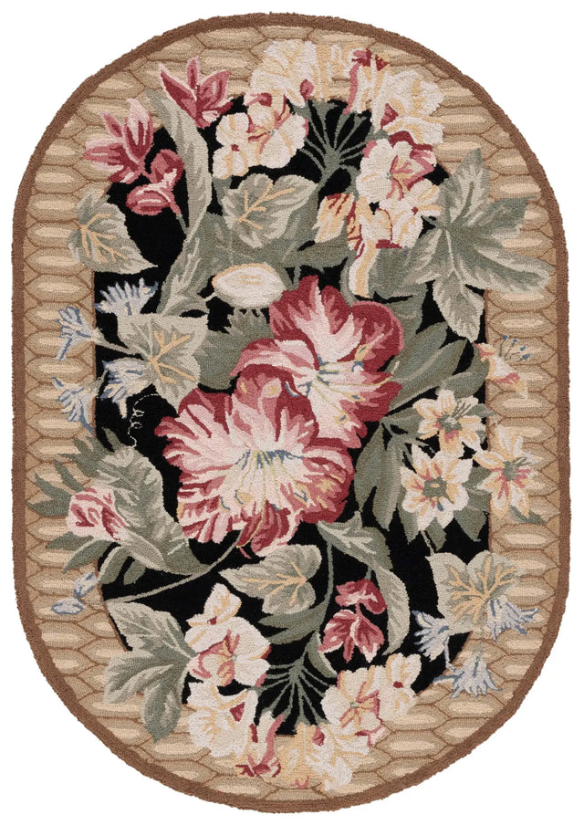 Safavieh Chelsea 4'-6" x 6'-6" Rug in Black / Brown