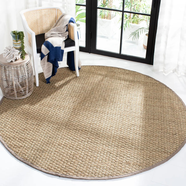 Safavieh Natural Fiber 10'-0" x 10'-0" Rug in Natural / Grey
