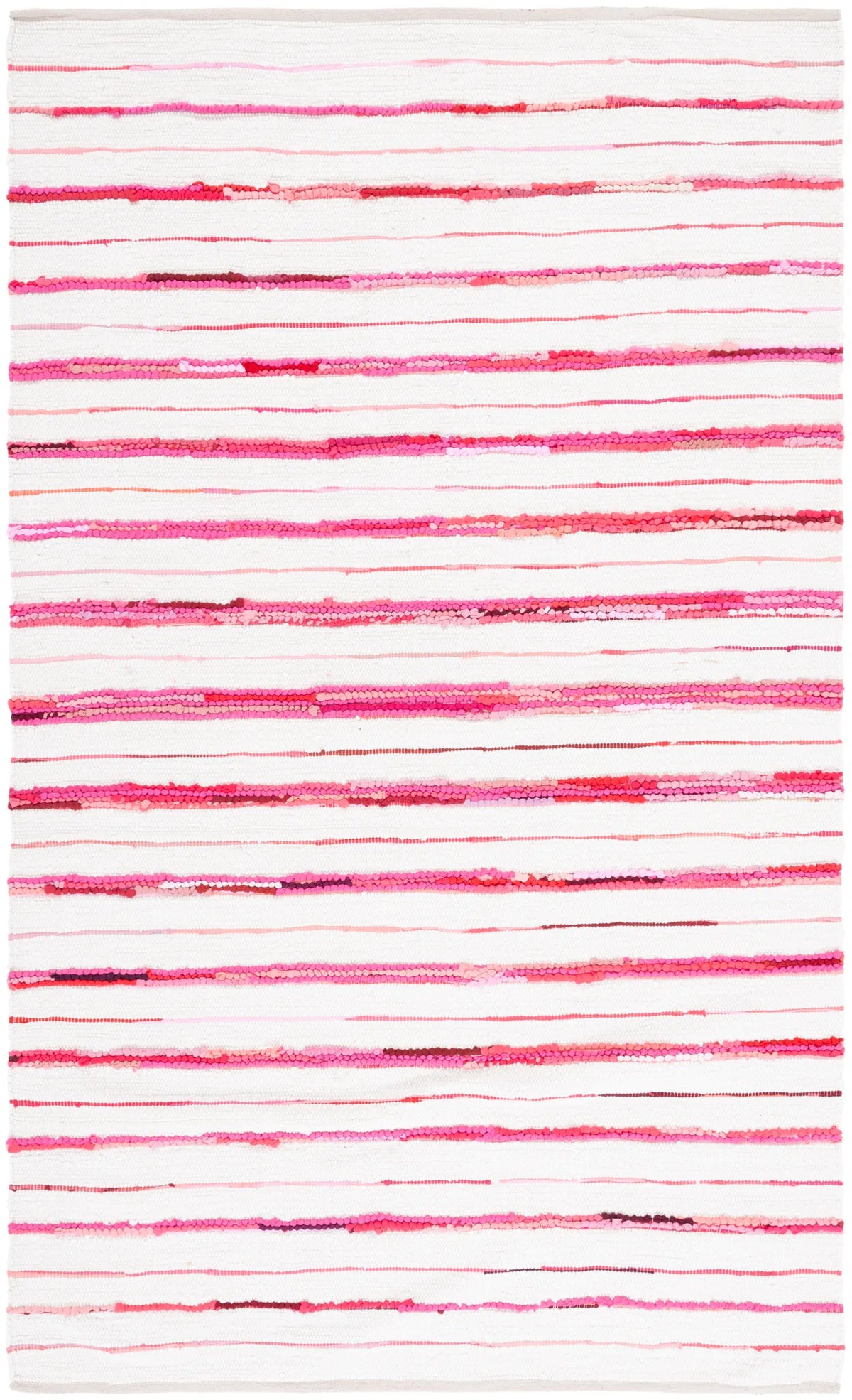 Safavieh Montauk 4'-0" x 6'-0" Rug in Red / Ivory