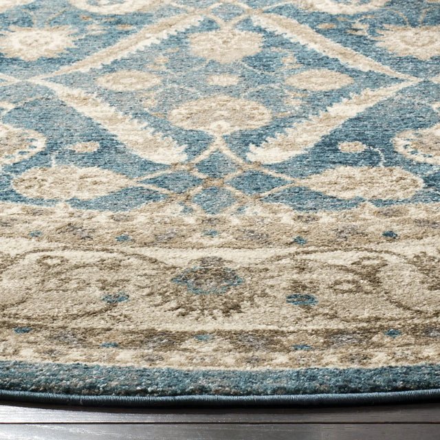 Safavieh Sofia 6'-7" x 6'-7" Rug in Blue / Beige