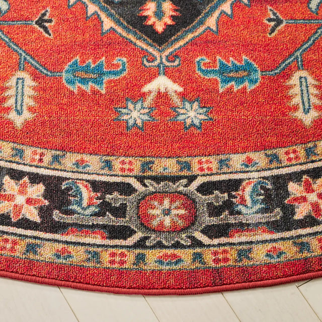 Safavieh Journey 6'-7" x 6'-7" Rug in Rust / Blue Black