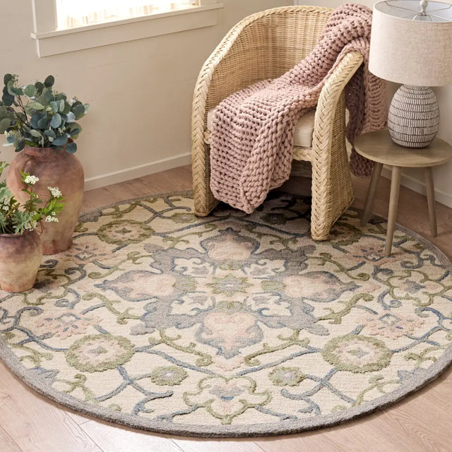 Safavieh Metro 6'-0" x 6'-0" Rug in Ivory / Grey