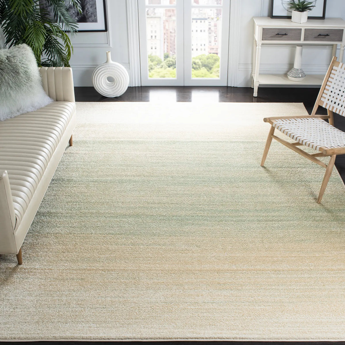 Safavieh Adirondack 10'-0" x 14'-0" Rug in Green / Ivory