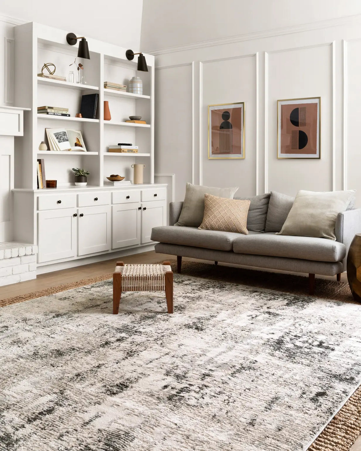 Loloi Alchemy Alc-04 Silver/Graphite Rugs - room scene 1