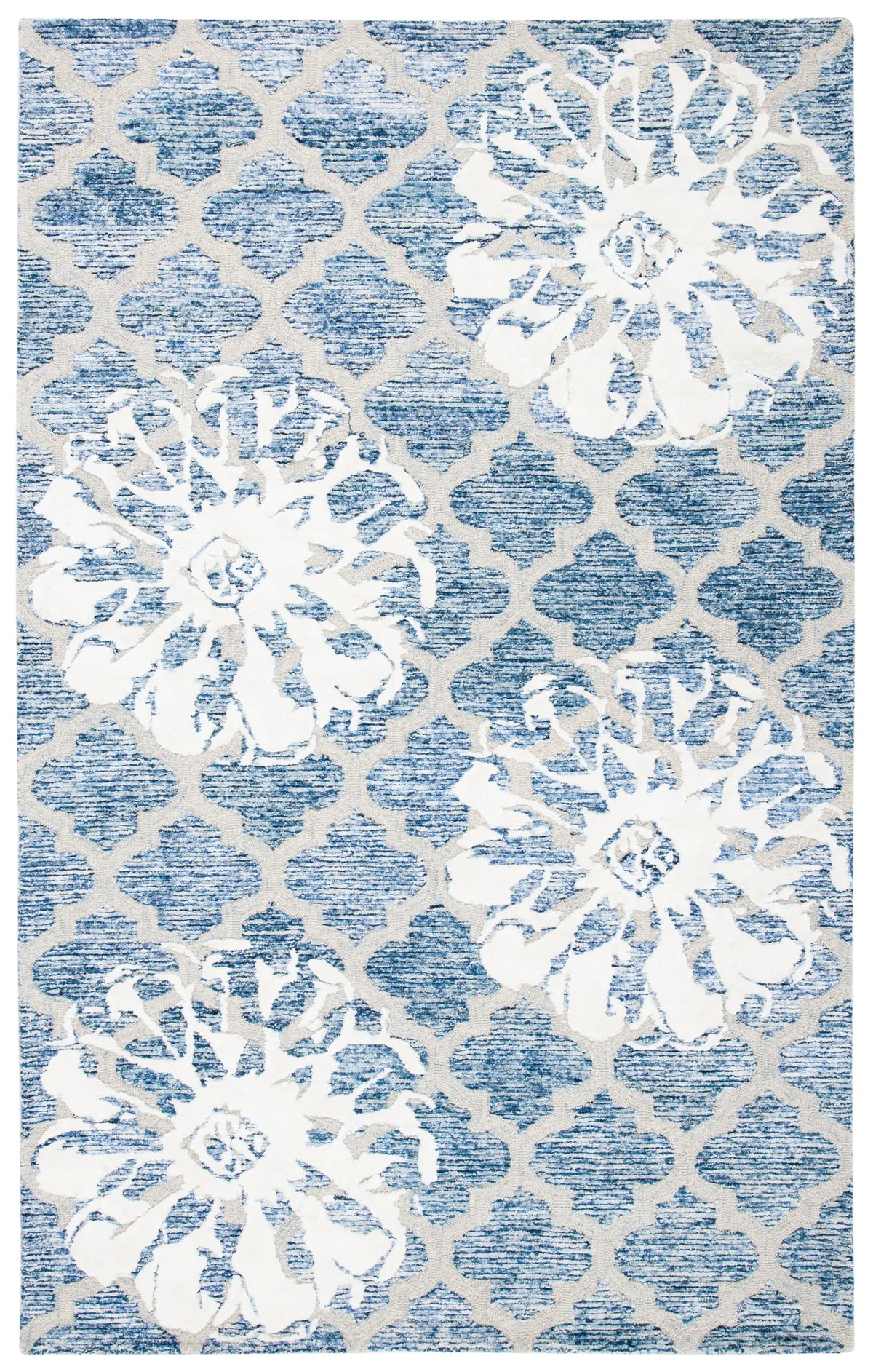 Safavieh Glamour 4'-0" x 6'-0" Rug in Navy / Ivory