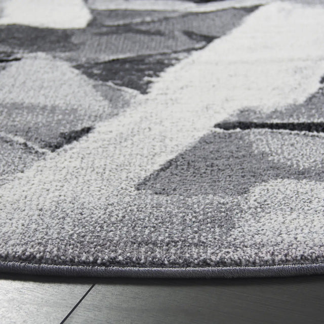 Safavieh Porcello 6'-7" x 6'-7" Rug in Ivory / Grey