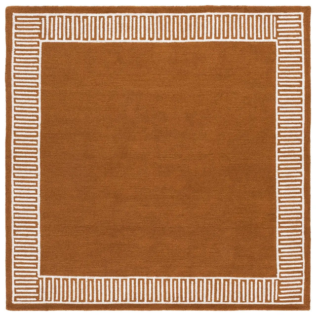Safavieh Metro 6'-0" x 6'-0" Rug in Rust / Ivory