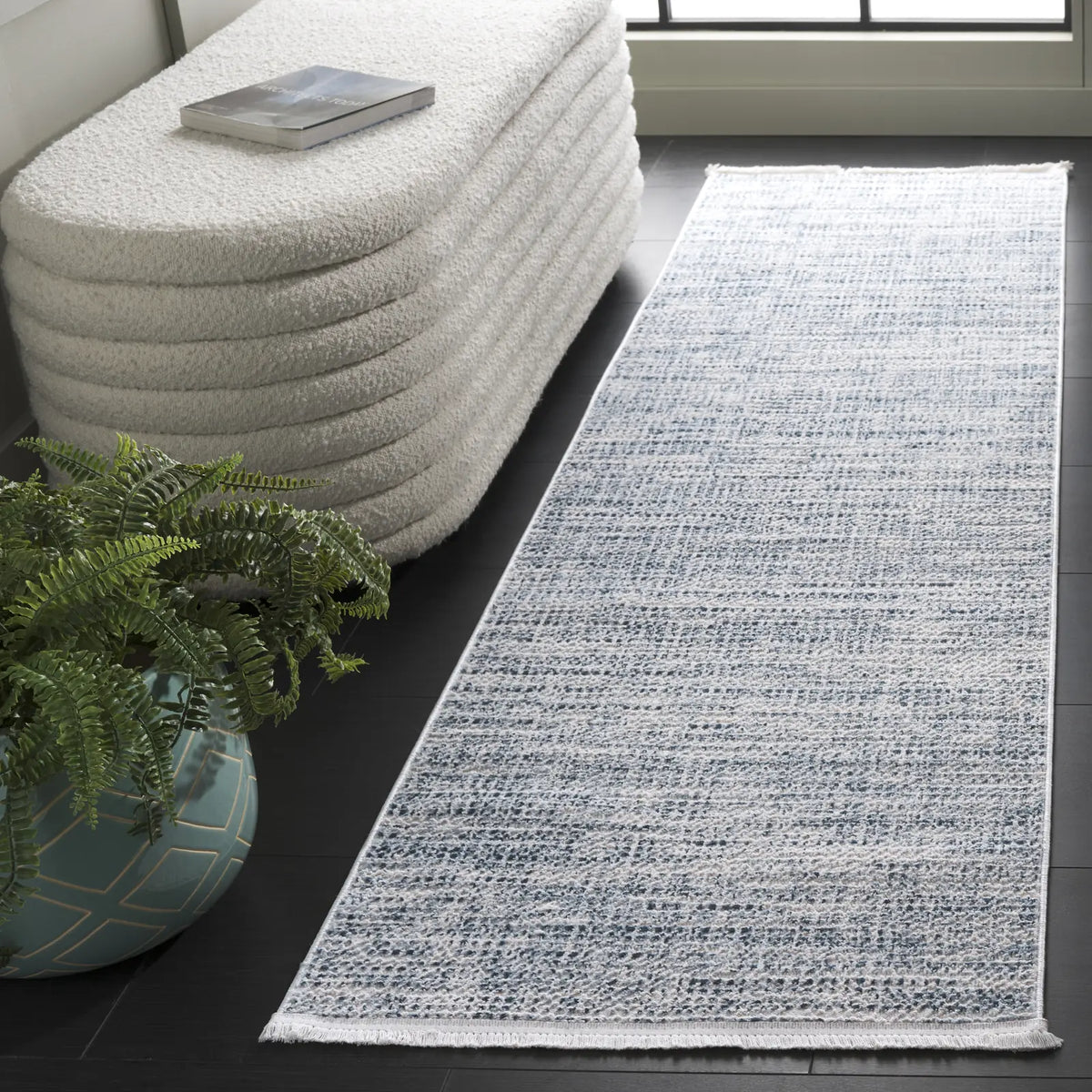 Safavieh Mila 2'-2" x 8'-0" Rug in Blue / Ivory
