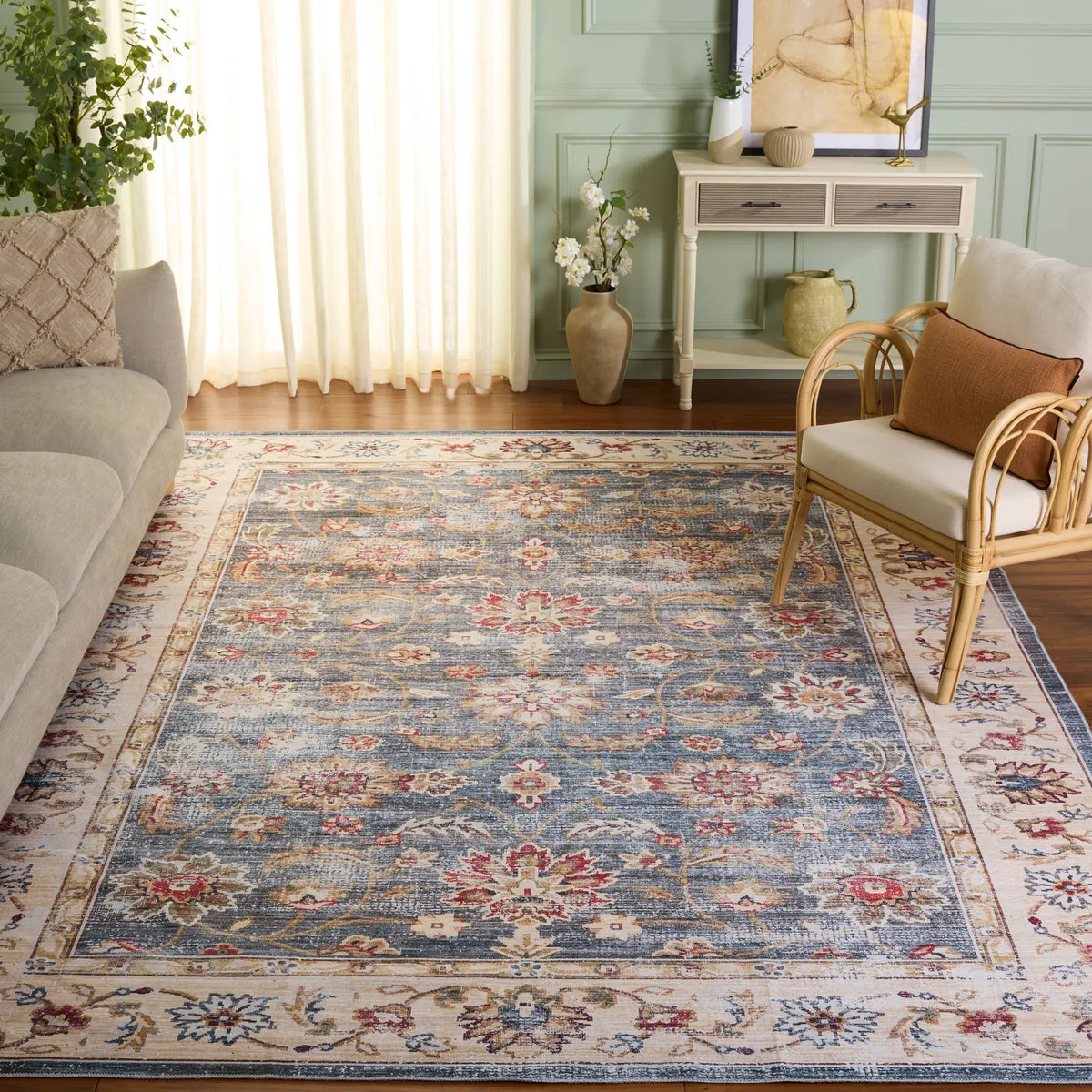 Safavieh Arizona 10'-0" x 14'-0" Rug in Green / Beige