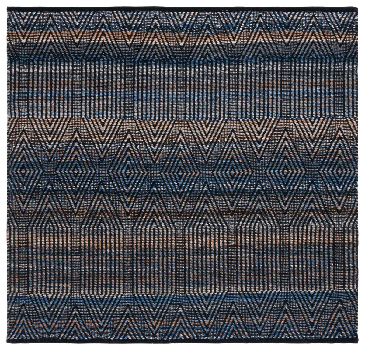 Safavieh Natura 6'-0" x 6'-0" Rug in Blue / Orange
