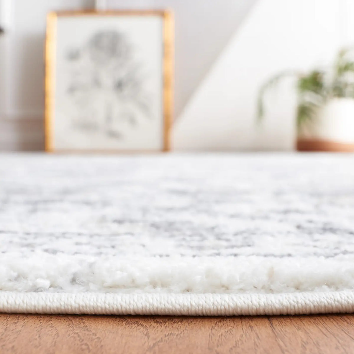 Safavieh Opal 4'-0" x 6'-0" Rug in Grey / Ivory