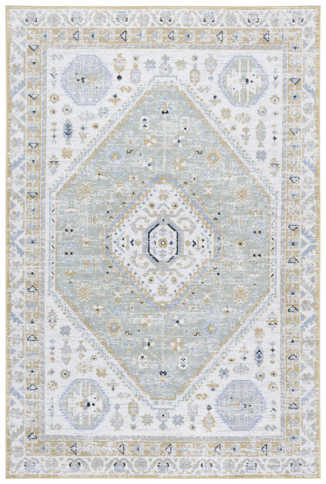 Safavieh Bayside 4'-0" x 6'-0" Rug in Gold / Green