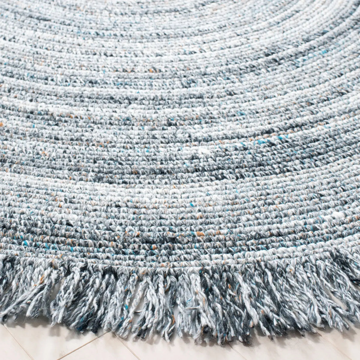 Safavieh Braided 6'-0" x 6'-0" Rug in Grey / Blue