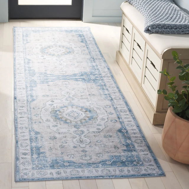 Safavieh Arizona 2'-6" x 8'-0" Rug in Grey / Blue