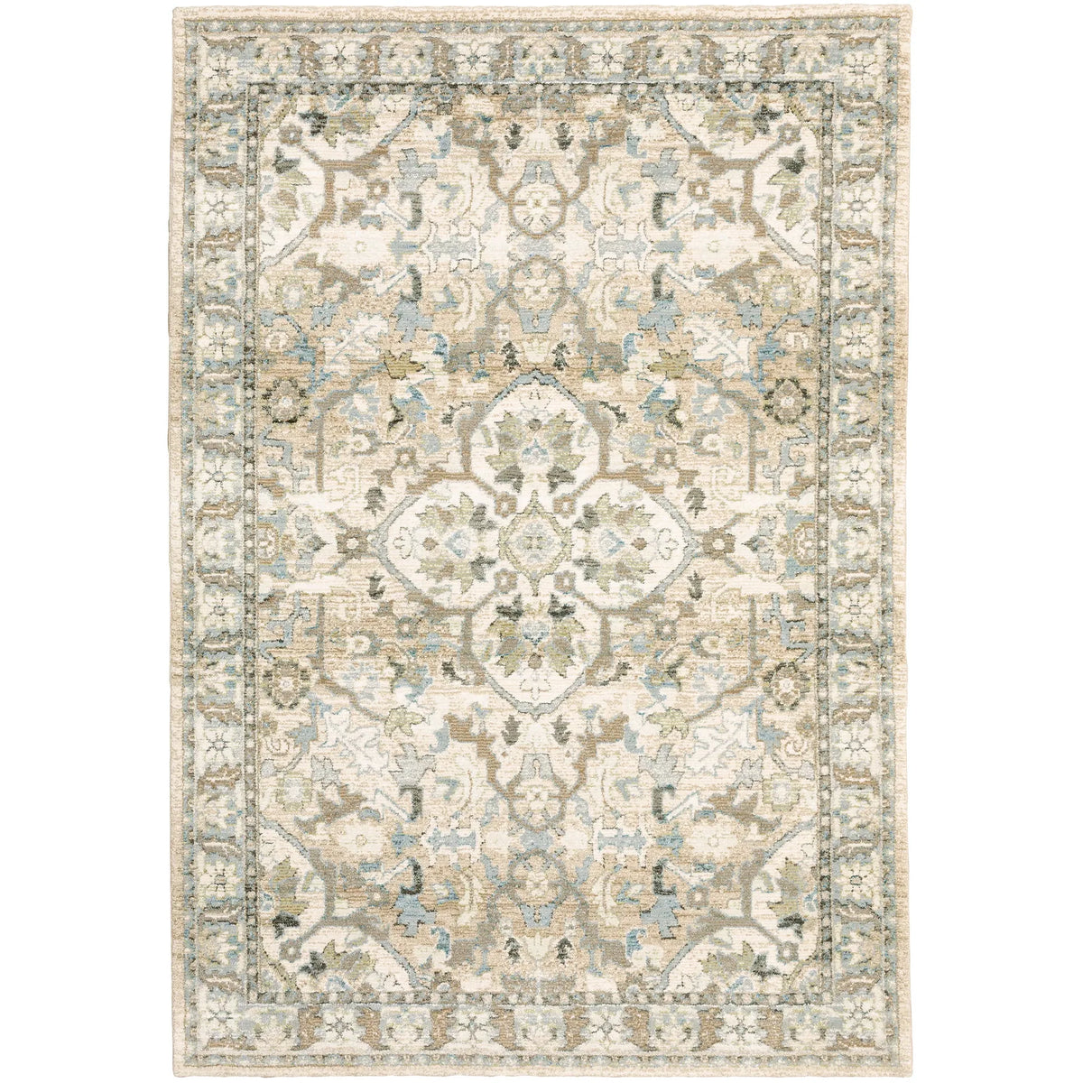 Oriental Weavers Sphinx Andorra 9818G Beige/Ivory Rugs - main flat