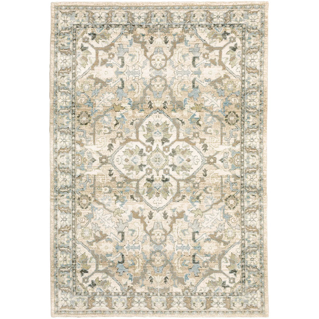 Oriental Weavers Sphinx Andorra 9818G Beige/Ivory Rugs - main flat