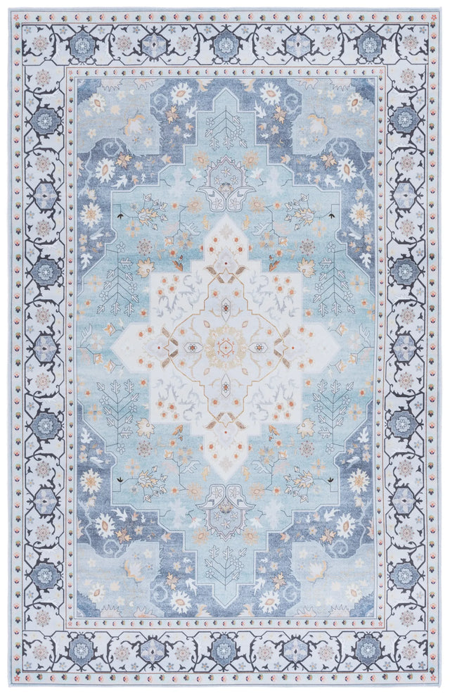 Safavieh Tucson 4'-0" x 6'-0" Rug in Aqua / Light Blue