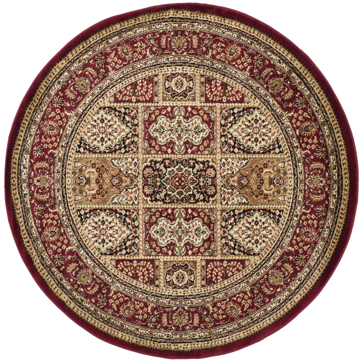 Safavieh Lyndhurst 5'-3" x 5'-3" Rug in Multi / Red