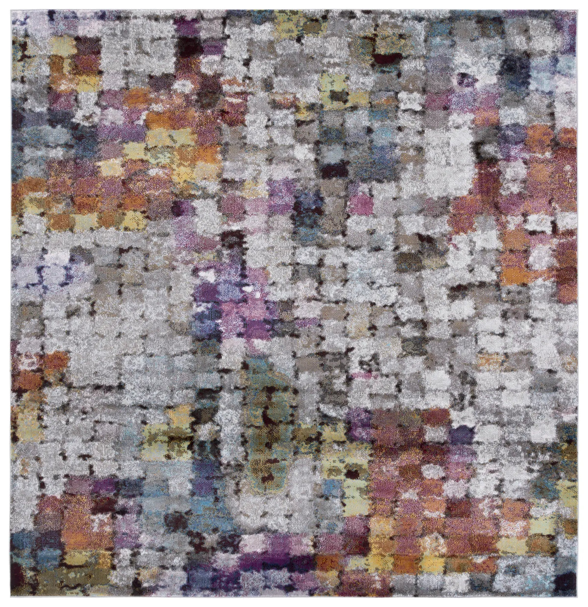 Safavieh Aria 6'-5" x 6'-5" Rug in Cream / Rust