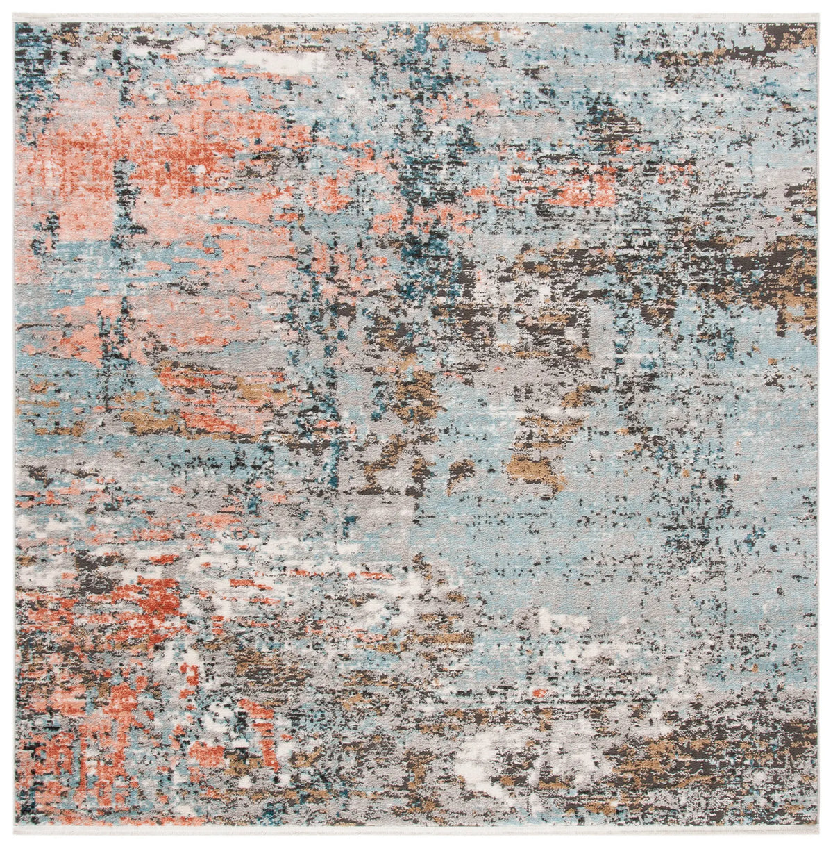 Safavieh Shivan 6'-7" x 6'-7" Rug in Grey / Pink