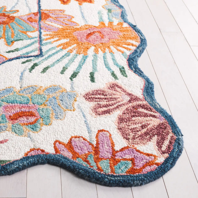 Safavieh Jardin 4'-0" x 6'-0" Rug in Ivory / Rust