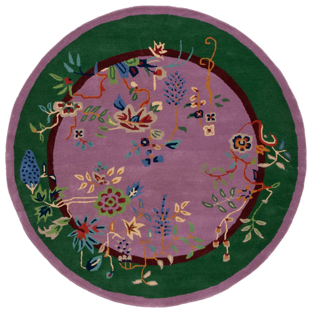 Safavieh Metro 6'-0" x 6'-0" Rug in Purple / Green
